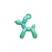 Anh&auml;nger Metall Balloon Dog Turquoise-green