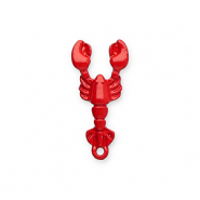 Anh&auml;nger Metall Lobster Red