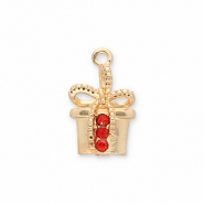 Anh&auml;nger Metall Gift Gold-red