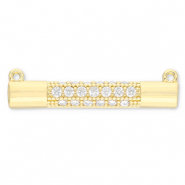 TQ Metall Brass Zwischenst&uuml;ck Bar Gold-transparent