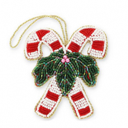 Musthave-Anh&auml;nger Candy Canes with Christmas Greenery Red-white-green-gold