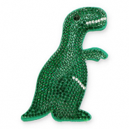 Statement hangers mit Strass Dinosaur Dark green-crystal-black