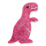 Statement hangers mit Strass Dinosaur Dark pink-crystal-black