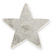 Statement hangers mit Strass Star Crystal-white
