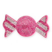 Statement hangers mit Strass Candy Dark pink-crystal