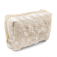 BY31&reg; Etui Sammt with stiched Circles Beige