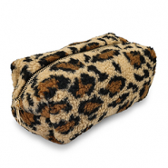 BY31&reg; Etui Teddy with Leopard Print Light brown-brown-black