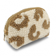 BY31&reg; Etui Teddy with Leopard Print Beige brown-brown
