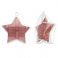 Schmuck transparent&nbsp;Star Transparent-port red-beige