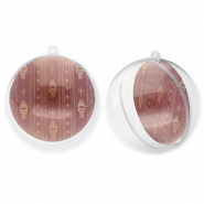 Schmuck transparent&nbsp;Ball Transparent-port red-beige