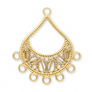 Zubeh&ouml;r aus Stainless Steel - Rostfreiem Stahl Anh&auml;nger Drop with 7 Loops Gold