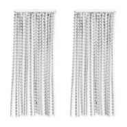 Stainless Steel - Rostfrei Stahl Ohrringe / Ohrstecker Silver