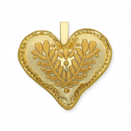 Musthave-Anh&auml;nger Heart with Leaf Motif Gold
