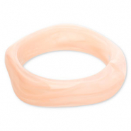 Armb&auml;nder Bangle aus Resin Light pink-white