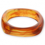 Armb&auml;nder Bangle aus Resin Transparent amber brown