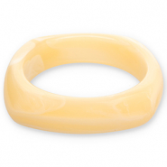 Armb&auml;nder Bangle aus Resin Vanilla yellow-white