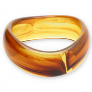 Armb&auml;nder Bangle aus Resin Transparent amber brown