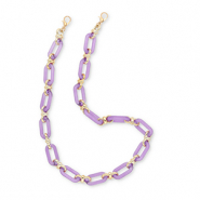 Musthave Segeltau-Handykette aus Acryl Lavender purple-gold