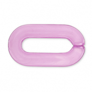 Kettenglied, Acryl, 20 mm, lose Lavender purple