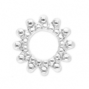 Zubeh&ouml;r aus Stainless Steel - Rostfreiem Stahl Anh&auml;nger / Zwischenst&uuml;ck Bali Ring Silver