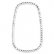 Zubeh&ouml;r aus Stainless Steel - Rostfreiem Stahl Zwischenst&uuml;ck Rectangle Silver