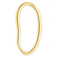 Zubeh&ouml;r aus Stainless Steel - Rostfreiem Stahl Zwischenst&uuml;ck Oval Gold