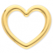 Zubeh&ouml;r aus Stainless Steel - Rostfreiem Stahl Zwischenst&uuml;ck Heart Gold