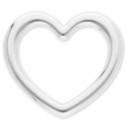 Zubeh&ouml;r aus Stainless Steel - Rostfreiem Stahl Zwischenst&uuml;ck Heart Silver