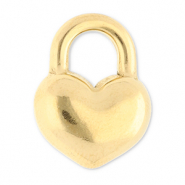 Anh&auml;nger aus Stainless Steel - Rostfreiem Stahl Heart Gold