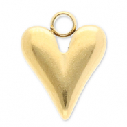 Anh&auml;nger aus Stainless Steel - Rostfreiem Stahl Heart Gold