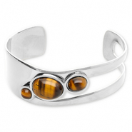 Stainless Steel - Rostfrei Stahl Armb&auml;nder Bangle Silver-golden brown
