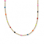 Stainless Steel - Rostfrei Stahl Kette Neon multicolour-gold