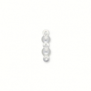 Zubeh&ouml;r 925 Silber Kalotten 4 mm Silver