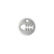 Anh&auml;nger Metall DQ Zwischenst&uuml;ck Fishbone Antik silber (Nickelfrei)