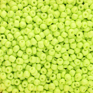 Rocailles Perlen Glas 6/0 (4 mm) Lime yellow