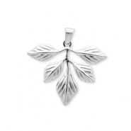 Anh&auml;nger aus Stainless Steel - Rostfreiem Stahl Leafs Silver