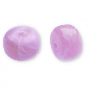 Perlen aus Acryl Disc Lilac-white