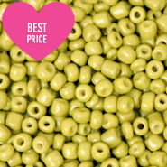 Rocailles Perlen Glas 8/0 (3mm) Lime green