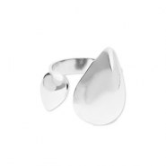 Stainless Steel - Rostfrei Stahl Ringe Drops Silver