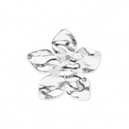 Stainless Steel - Rostfrei Stahl Ringe Flower Silver