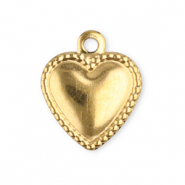 Anh&auml;nger aus Stainless Steel - Rostfreiem Stahl Heart Gold