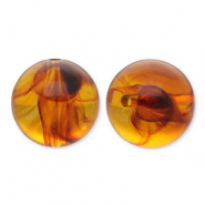 22 mm Perlen aus Acryl Round Orange brown