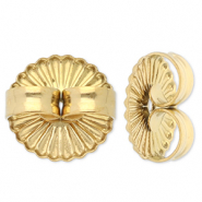 Zubehör aus Stainless Steel - Rostfreiem Stahl Ohrringe Verschluss Gold