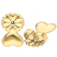 Zubehör aus Stainless Steel - Rostfreiem Stahl Ohrringe Verschluss Gold