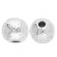 Perlen aus Stainless Steel - Rostfreiem Stahl Silver