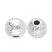 Perlen aus Stainless Steel - Rostfreiem Stahl Silver