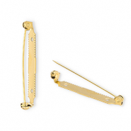 Zubeh&ouml;r aus Stainless Steel - Rostfreiem Stahl Sicherheits-Broschennadel Gold