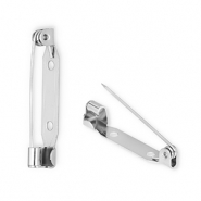 Zubeh&ouml;r aus Stainless Steel - Rostfreiem Stahl Sicherheits-Broschennadel Silver