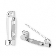 Zubeh&ouml;r aus Stainless Steel - Rostfreiem Stahl Sicherheits-Broschennadel Silver