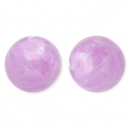 20 mm Perlen aus Acryl Round Lavender purple-marble